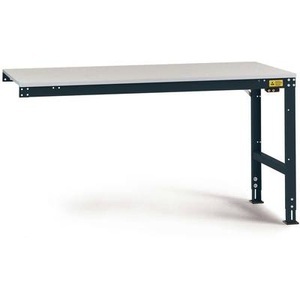 Manuflex, Manuflex LU6036.7016 ESD-Arbeitstisch UNIVERSAL Standard Anbautisch mit Kunststoffplatte, BxTxH = 1250 x 800 x 766-876, 