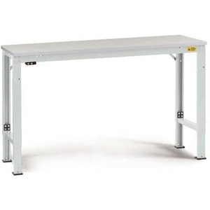 Manuflex, Manuflex LU7036.7035 ESD-Arbeitstisch UNIVERSAL Spezial Grundtisch mit Kunststoffplatte, BxTxH = 1250 x 800 x 728-1028, 