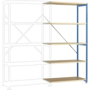 Manuflex, Manuflex RP1114.5012 Fachbodenregal-Anbaumodul (B x H x T) 1000 x 2000 x 700 mm Holzboden, 