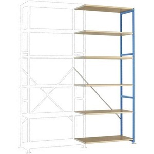 Manuflex, Manuflex RP1414.5012 Fachbodenregal-Anbaumodul (B x H x T) 1000 x 2500 x 700 mm Holzboden, 