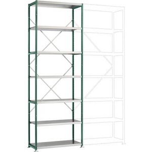 Manuflex, Manuflex RP1617.0001 Fachbodenregal-Grundmodul (B x H x T) 1030 x 3000 x 300 mm Stahlboden, 