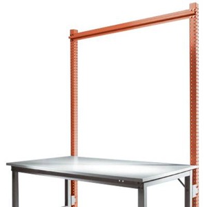 Manuflex, Manuflex ZB3813.2001 Aufbauportal ohne Ausleger für UNIVERSAL + PROFI Spezial Grundtische, Nutzhöhe 1500 mm, Aufbauportal, Grundtisch SPEZIAL Arbeitstisch-/Werkbanksystem UNIVERSAL/PROFI, 1500 mm, rotorange