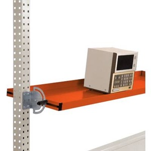 Manuflex, Manuflex AS1713.2001 Neigbare Ablagekonsole für PACKPOOL Packtische, Nutztiefe 195 mm. Für Tischbreite 1750 mm, 