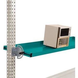 Manuflex, Manuflex AS1714.5021 Neigbare Ablagekonsole für PACKPOOL Packtische, Nutztiefe 195 mm. Für Tischbreite 2000 mm, 