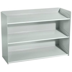 Manuflex, Manuflex ZB3901.7035 Sichtboxen-Regal-Halter-Element, Sichtboxen-Regal in lichtgrau RAL 7035, B x T x H = 430 x 155 x 310 mm - ZB3901.7035