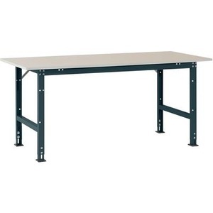 Manuflex, Manuflex AS0011.7016 Packtisch PACKPOOL Standard mit Melaminplatte, BxTxH = 1500 x 800 x 760-870 mm Farbe: Anthrazit, 