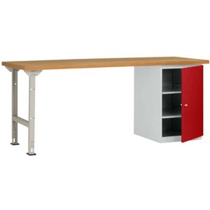 Manuflex, Manuflex WC5122.3003 Werkbanksystem COMBI Modell 8 mit Multiplexplatte, BxTxH = 1500 x 700 x 840 mm, 