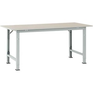 Manuflex, Manuflex AS0022.7035 Packtisch PACKPOOL Spezial mit Melaminplatte, BxTxH = 1750 x 800 x 722-1022 mm Farbe: Lichtgrau, 