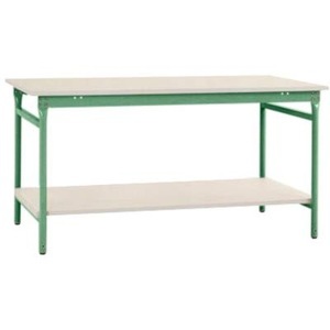 Manuflex, Manuflex BB5201.6011 Komplett-Beistelltisch BASIS stationär mit Melamin-Platte + Zwischenboden, BxTxH: 750 x 500 x 780, 