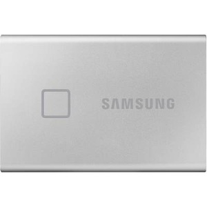 Samsung, Samsung Portable SSD T7 Touch (MU-PC2T0S/WW) - ext. SSD Silber - 2TB - USB3.2 Gen2, Samsung Portable T7 Touch 2000 GB silber - Externe SSD ? SSD (Solid State Disks) ? Silber