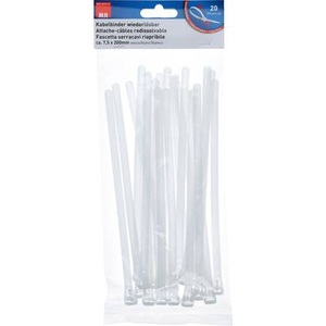 Max Hauri, Max Hauri Kabelbinder WIEDERLÖSBAR, Max Hauri AG Kabelbinder Wiederlösbar Weiss | 7.5 cm