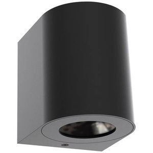 Nordlux, LED-Außenwandleuchte Canto 2, 10 cm, schwarz, Nordlux Wandlampe aussen Canto