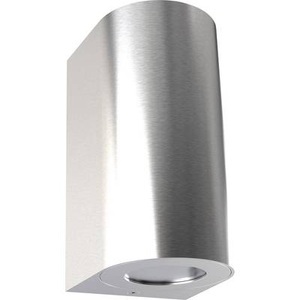 Nordlux, Außenwandleuchte Canto Maxi 2, edelstahl, Nordlux Canto Maxi 2 49721034 Außenwandleuchte GU10 56 W Edelstahl