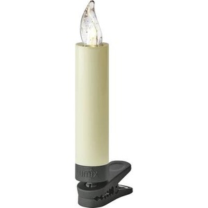 Krinner, Krinner 75460 Funk-Weihnachtsbaum-Beleuchtung Innen batteriebetrieben Anzahl Leuchtmittel 10 LED Warm-Weiß mit, lumix Christbaumkerzen »Baumkerze Basic Mini 10e«, 10 St.-flammig