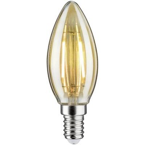 Paulmann, LED-Kerzenlampe E14 4,7W 2.500K gold, dimmbar, Paulmann 28705 LED EEK F (A - G) E14 Kerzenform 4.7 W = 37 W Gold (Ø x H) 35 mm x 98 mm 1 St.