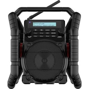 PerfectPro, PerfectPro UBOX500R Baustellenradio DAB+, UKW Bluetooth®, AUX, USB, UKW Akku-Ladefunktion, stoßfest Schwarz, 