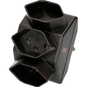 Max Hauri AG, Max Hauri AG 108216 Steckdosen-Verteiler Schwarz, Max Hauri AG Abzweigstecker Typ 13 | 2300 W