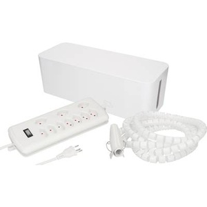 Max Hauri, Max Hauri - Kabelbox mit Steckerleiste 7x T13 Weiss, Max Hauri Kabelbox mit Steckerleiste 7x T13 Weiss
