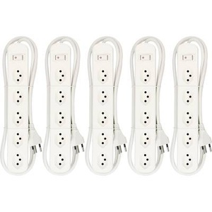 MH Basic-Line, MH Basic-Line 160813 Steckdosenleiste mit Schalter Weiß CH-Stecker 5 St., Max Hauri 160813 Steckdosenleiste mit Schalter Weiß CH-Stecker 5 St.