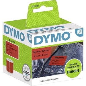 Dymo, Dymo Versand-Etiketten 54 x 101 mm 220 St. schwarz-rot, DYMO LW 2133399 Versandetiketten Selbsthaftend Schwarz auf Rot 54 mm (B) x 101 mm (L) 220 Etiketten