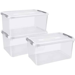 Curver, Curver 246385 Kunststoffbox HANDY geschlossen, stapelbar (B x H x T) 400 x 200 x 290 mm Transparent 5 St., 