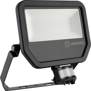 LEDVANCE, LEDVANCE FL PFM 50 W 3000 K SYM 100 S BK 460997 LED-Flutlichtstrahler 50 W Warmweiß, Ledvance LED-Scheinwerfer Sensor GEN 3 Schwarz 50W 5500lm 100D - 830 Warmweiß | IP65 - Bewegungs- und Lichtsensor - Symmetrisch - Ersatz für 100W