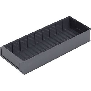 Alutec 66032 Lagersichtbox (L x B x H) 500 x 183 x 81 mm Dunkelgrau 1 St.