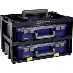 raaco, raaco CarryMore 80x2 Sortimentskoffer (B x H x T) 386 x 241 x 278 mm 1 St., raaco CarryMore 80x2 Sortimentskoffer (B x H x T) 386 x 241 x 278 mm Inhalt 1 St.