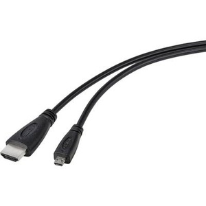TRU COMPONENTS, TRU COMPONENTS HDMI Anschlusskabel HDMI-A Stecker, HDMI-Micro-D Stecker 1.80 m Schwarz TC-9449896 HDMI-Kabel, TRU COMPONENTS HDMI Anschlusskabel HDMI-A Stecker, HDMI-Micro-D Stecker 1.80 m Schwarz TC-9449896 HDMI-Kabel