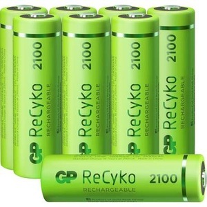 GP Batteries, GP Batteries ReCyko+ HR06 Mignon (AA)-Akku NiMH 2100 mAh 1.2 V 8 St., GP Batteries Akku »8er Box AA Akku NiMH 2100 mAh ReCyko 1,2V«, Mignon, 2100 mAh