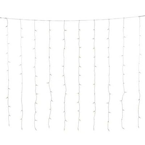 KONSTSMIDE CHRISTMAS, LED-Lichtervorhang. 120-flammig, bernstein, Konstsmide - Lichterkette, 140X120X140CM, Transparent