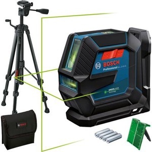 Bosch Professional, Bosch Professional GLL 2-15 G & Tripod Linienlaser inkl. Tasche, inkl. Stativ Reichweite (max.): 15 m, Bosch Professional Punkt- und Linienlaser »Linienlaser GLL«