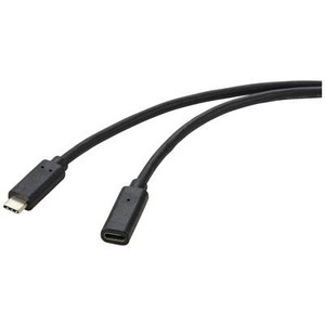 Renkforce, Renkforce USB-Kabel USB 3.2 Gen2x2 USB-C™ Stecker, USB-C™ Buchse 1.00 m Schwarz PVC-Mantel, Renkforce USB-Kabel USB 3.2 Gen2x2 USB-C® Stecker, USB-C® Buchse 1.00 m Schwarz PVC-Mantel RF-4755220