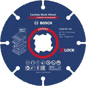 Bosch Accessories, Bosch Accessories EXPERT Carbide Multi Wheel X-LOCK 2608901192 Trennscheibe gerade 1 Stück 1 St., Bosch Expert Carbide Multi Wheel X Lock 115 mm Trennscheibe