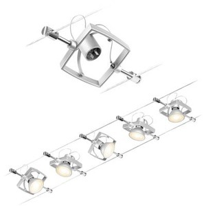 Paulmann, Paulmann Mac II Seilsystem-Set, Paulmann Wire Systems 94430 Seil-Komplettsystem GU5.3 Chrom (matt)