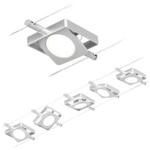 Paulmann, Paulmann 94420 Seil-Komplettsystem LED fest eingebaut LED Chrom (matt), Chrom, Paulmann PAULMANN 94420 Seil-Komplettsystem LED fest eingebaut LED Chrom (matt), Chrom