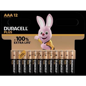 Duracell, Duracell Plus-AAA CP12 Micro (AAA)-Batterie Alkali-Mangan 1.5 V 12 St., Duracell-Batterien Plus 100 AAA 12 Stück