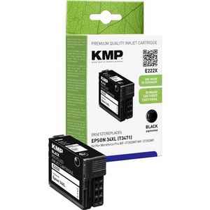undefined, KMP Tintenpatrone ersetzt Brother Epson 34XL (T3471) Kompatibel einzeln Schwarz E222X 1637,4001, KMP Druckerpatrone ersetzt Brother 34XL, T3471 Kompatibel Schwarz E222X 1637,4001
