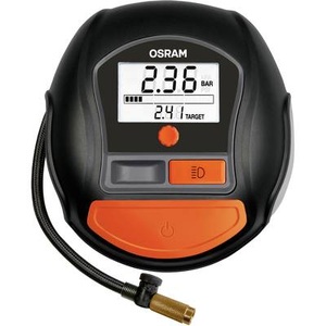 Osram Auto, Osram Auto OTI1000 Kompressor Digitales Display, Überlastungsschutz, mit Arbeitslampe, Kabelfach/-aufnahme, OSRAM Luftkompressor TYREinflate 1000, 8,9-cm-LC-Display, 12 V, max. 5,5 bar, 24 l/min, 180 W