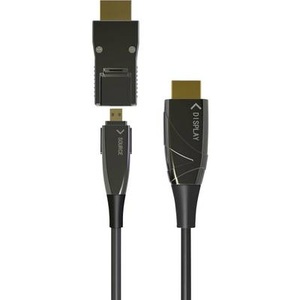 TECHly, Techly ICOC-HDMI-HY2D-100 - HDMI A/A Micro HDMI AOC Fiber Optic Cable 4K - 100m, 
