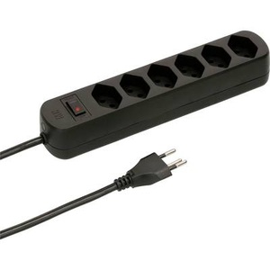 undefined, Steckdosenleiste 6X T13 Schwarz, Steckdosenleiste T13 Schwarz | 6-fach