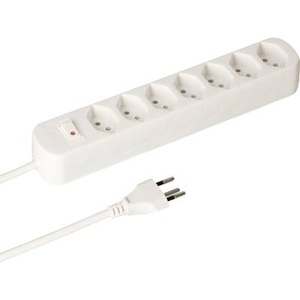 Max Hauri AG, Max Hauri AG 160270 Steckdosenleiste mit Schalter 1 Stück Weiß CH-Stecker 1 St., Steckdosenleiste mit Schalter | 7 × T13