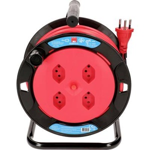 undefined, Kabelrolle 4x Typ13 schwarz/rot, 15m Zuleitung: Typ12 TD 3x1,0mm, Max Hauri 138845 Kabelabroller 15.00 m Rot