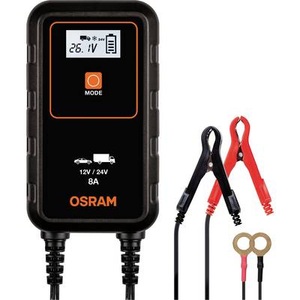 Osram Auto, Osram Auto OEBCS908 OEBCS908 Automatikladegerät, Batterie Ladungsausgleicher, Batterieüberwachung, Kfz-Batterietester,, OSRAM Kfz-Batterieladegerät BATTERYcharge 908, 12/24 V, 8 A, für Autos/Klein-LKW