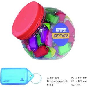 Basi, Basi Schlüsselanhänger 8530-9010 farbig sortiert 70 St./Pack. 1 Set