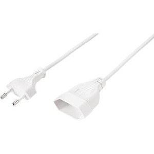 Sygonix, Sygonix SY-5044228 Strom Kabel Verlängerung Weiß 3.00 m, Sygonix SY-5044228 Strom Verlängerungskabel Weiß 3.00 m