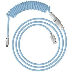 HyperX USB-C® Kabel USB-A Stecker, USB-C® Stecker Hellblau, Weiß 6J680AA