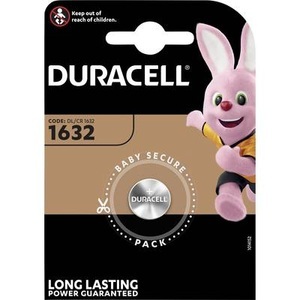 Duracell, Duracell Batterie Knopfzelle CR1632 3.0V Lithium - 1St., Duracell Knopfbatterie Specialty, CR1632, 3V, DL/CR1632