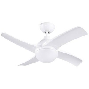 Sygonix, Sygonix Deckenventilator (Ø x H) 910 mm x 370 mm Flügelfarbe: Weiß Gehäusefarbe (Details): Weiß, Sygonix Deckenventilator 55 W (Ø x H) 910 mm x 370 mm Weiß