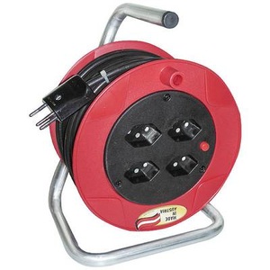 undefined, Brennenstuhl - BAT Kabeltrommel ST 180 rot 20m H05VV-F 3G1,0, Brennenstuhl 1079172020 Kabeltrommel 20 m Schwarz Schweiz-Stecker